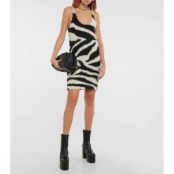 Dries Van Noten Alpaca Wool-blend Minidress