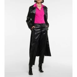 Dries Van Noten High-rise Cropped Faux Leather Pants