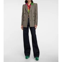 Dries Van Noten Houndstooth Wool Blazer