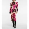 Dries Van Noten Floral Jacquard Midi Dress