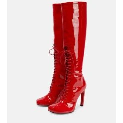 Dries Van Noten Lace-up Patent Leather Knee-high Boots 3 Dries Van Noten Lace-up Patent Leather Knee-high Boots -Dries Van Noten Shop unnamed file 316