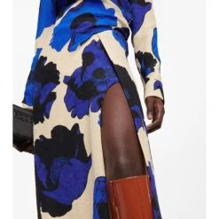 Dries Van Noten Floral Ruched Jacquard Midi Dress -Dries Van Noten Shop unnamed file 358