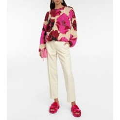 Dries Van Noten Cropped Wool Pants