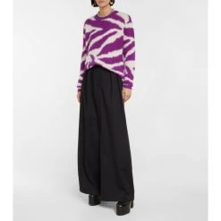 Dries Van Noten Intarsia Wool-blend Sweater