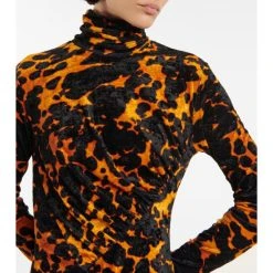 Dries Van Noten Printed Stretch-velvet Midi Dress -Dries Van Noten Shop unnamed file 422