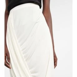 Dries Van Noten Draped Jersey Midi Skirt -Dries Van Noten Shop unnamed file 440