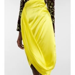 Dries Van Noten Satin Silk-blend Midi Skirt -Dries Van Noten Shop unnamed file 447
