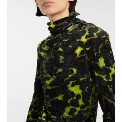 Dries Van Noten Printed Stretch-velvet Top -Dries Van Noten Shop unnamed file 450