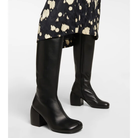 Dries Van Noten Knee-high Leather Boots - Image 3