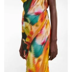 Dries Van Noten One-shoulder Draped Floral Midi Dress -Dries Van Noten Shop unnamed file 544