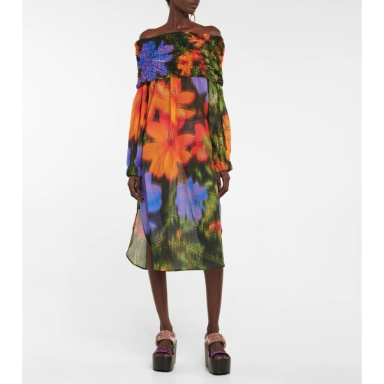 unnamed-file-562.jpg Dries Van Noten Smocked Cotton Midi Dress -Dries Van Noten Shop unnamed file 562