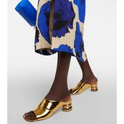 Dries Van Noten Metallic Leather Mules -Dries Van Noten Shop unnamed file 6