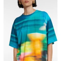 Dries Van Noten Printed Cotton T-shirt Dress -Dries Van Noten Shop unnamed file 619