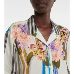 Dries Van Noten Floral-embroidered Striped Shirt 2 Dries Van Noten Floral-embroidered Striped Shirt -Dries Van Noten Shop unnamed file 670