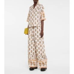 Dries Van Noten Printed High-rise Pants