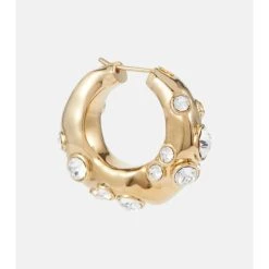 Dries Van Noten Crystal-embellished Hoop Earrings