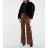 Dries Van Noten Leopard-print Cotton-blend Pants